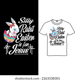 Semana Santa de la Conejo Silly si para Jesús, Diseño de Camisetas de Pascua.