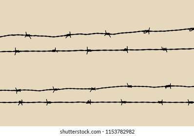 arte vectorial de alambre de púas de silo
