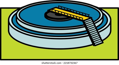 Silo Decanters Concept, Sludge Dewatering vector color icon design, Water Treatment and Purification Plant symbol, Sterilization and Filtration Industry Sign, Desalination Biotechnology illustration