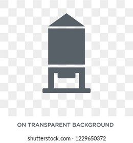 Silo icon. Silo design concept from Agriculture, Farming and Gardening collection. Simple element vector illustration on transparent background.