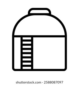 Silo icon illustration in line style. Perfect for website mobile app presentation. Suitable for any user interface and user experience
