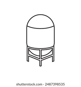 silo icon illustration symbol design