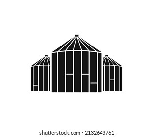 Silo Icon Isolated on White Background