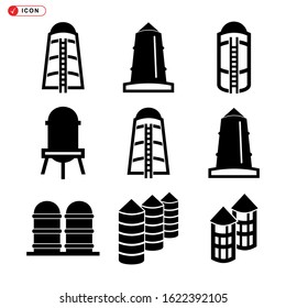 silo icon isolated sign symbol vector illustration - Collection of high quality black style vector icons
