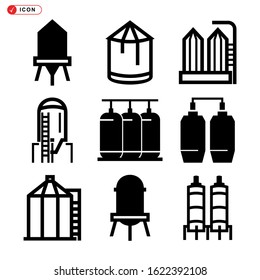 silo icon isolated sign symbol vector illustration - Collection of high quality black style vector icons
