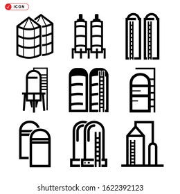 silo icon isolated sign symbol vector illustration - Collection of high quality black style vector icons
