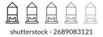 Silo icon for mobile concept and web design.