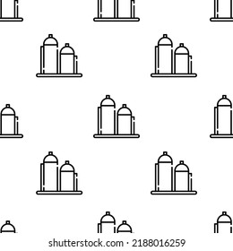 silo icon pattern. Seamless silo pattern on white background.