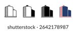 Silo icon sheet multiple style collection