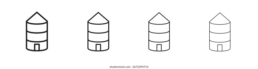 Silo icon symbols collection. Vector EPS 10