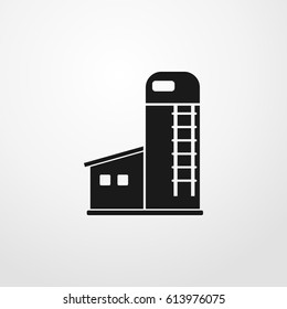 silo icon. vector sign symbol on white background