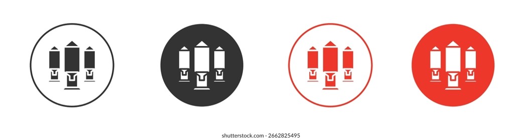 Silo-Symbole. Flacher Designstil. Grafikdesign, Vektorsymbole. 