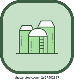 Silo Line vector Icon Design