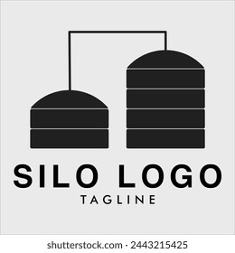 diseño de ilustración vectorial de silo logo