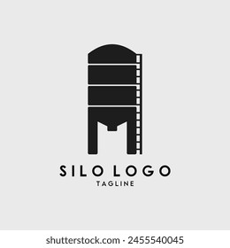 diseño de Ilustración vectorial de logotipo de silo