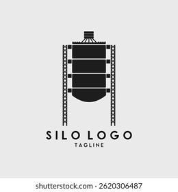 silo logo vector illustration design