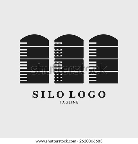 silo logo vector illustration design