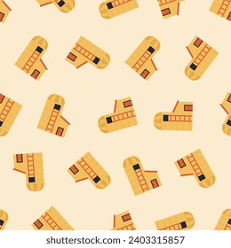 Silo seamless pattern. Suitable for backgrounds, wallpapers, fabrics, textiles, wrapping papers, printed materials, and many more. Editable vector.