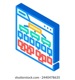 silo structure seo isometric icon vector. silo structure seo sign. isolated symbol illustration