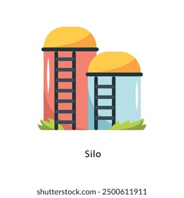 Silo Vector Flat Icon Design illustration Symbol on White background EPS 10 File 