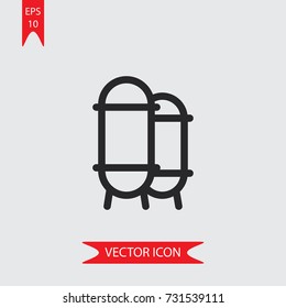 Silo vector icon, illustration symbol

