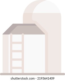 Silo Vector illustration icon in trendy flat style isolated on white background
