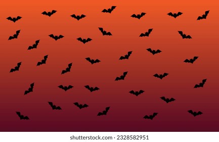 Waschbäume Flying Concept-Hintergrund. Happy-Hallowen-Konzept