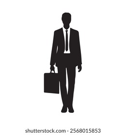 a siluet people of businessman, vector illustration.