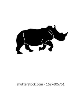 siluet rhino vector eps design