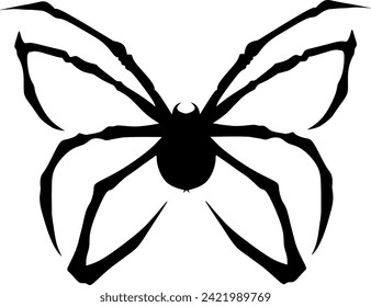 Siluet of spider. Designed with infinite design. Eps file of spider's siluet.