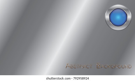 Silver Abstract Background With blue icon