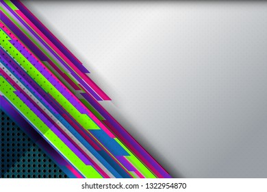 silver abstract background design with stripes and dots texture for web, advertising, media and presentation concepts, vector illustration