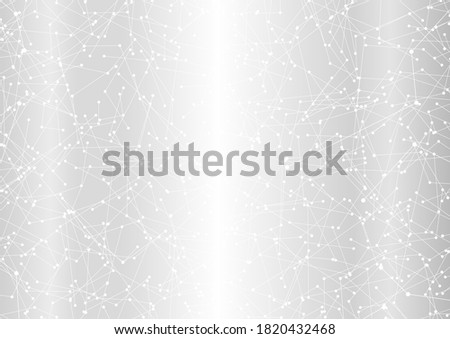 Silver abstract blank background with technology lines. Futuristic tech network backdrop for business banner advertise, presentation also useful for certificate or official document design