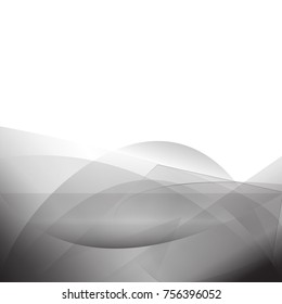 Silver abstract curve background with copy space.Modern design template for web site,digital presentation,cover and magazine.Wavy concept for brochure and space for white text. Low poly graphic design
