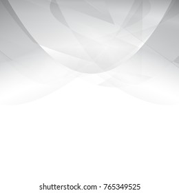 Silver abstract curve background with copy space.Modern design template for web site,digital presentation,cover and magazine.Wavy concept for brochure and space for white text. Low poly graphic design