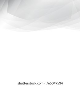 Silver abstract curve background with copy space.Modern design template for web site,digital presentation,cover and magazine.Wavy concept for brochure and space for white text. Low poly graphic design