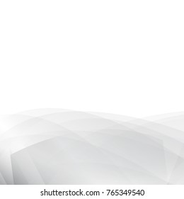 Silver abstract curve background with copy space.Modern design template for web site,digital presentation,cover and magazine.Wavy concept for brochure and space for white text. Low poly graphic design