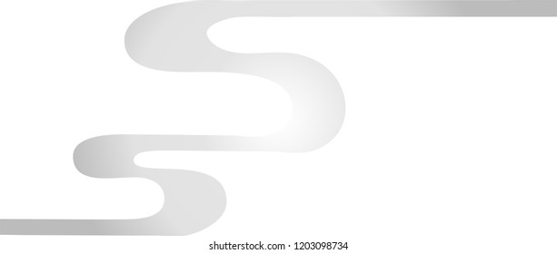 Silver Abstract curve design