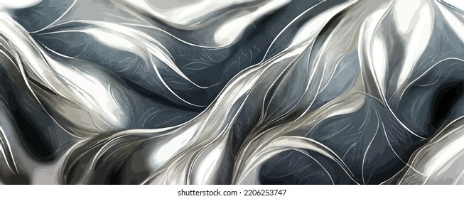 silver abstract design, abstract grunge. background, banner