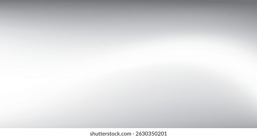 Silver abstract foil background with metal mirror texture. Chrome gradient surface with light modern art simple