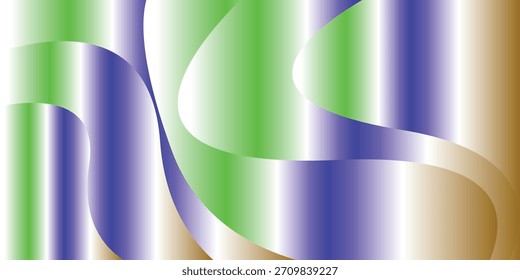 Silver abstract metal background with smooth white lines and modern wave texture, Abstract colorful wave background vector illustration with smooth gradient curves		