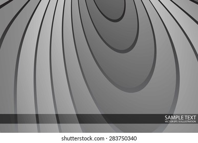 Silver abstract  metal vector arcs background illustration - Abstract vector metallic design illustration