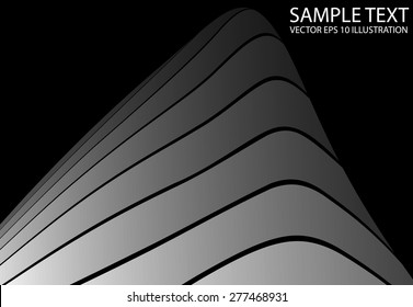 Silver abstract metallic vector background illustration - Vector silver shiny metallic abstract background illustration
