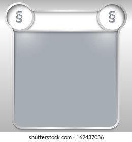 silver abstract text box with paragraph