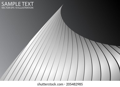 Silver abstract vector striped background - Futuristic vector abstract background illustration