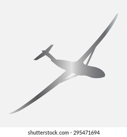 Silver Airplane Icon