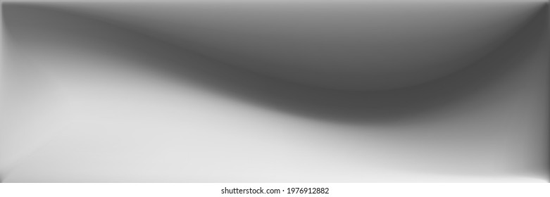 Silver Alluminium Wavy Gradient Mesh. Natural Black and white Modern Design Backdrop. Vibrant  Metallic Office Background. Grey Wavy Gradient Mesh. Blank Blurred Texture Illustration.