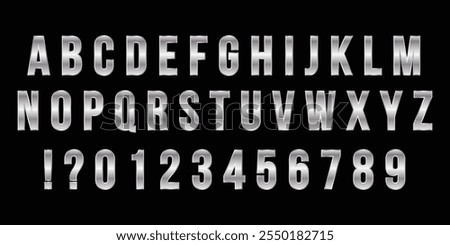  silver alphabet. silver alphabet collection