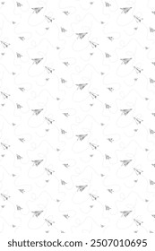 Silver arrow background for designs like notebooks, book covers, and fabric patterns