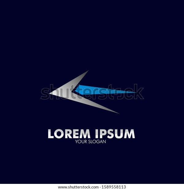silver arrow logo\
icon for business\
company